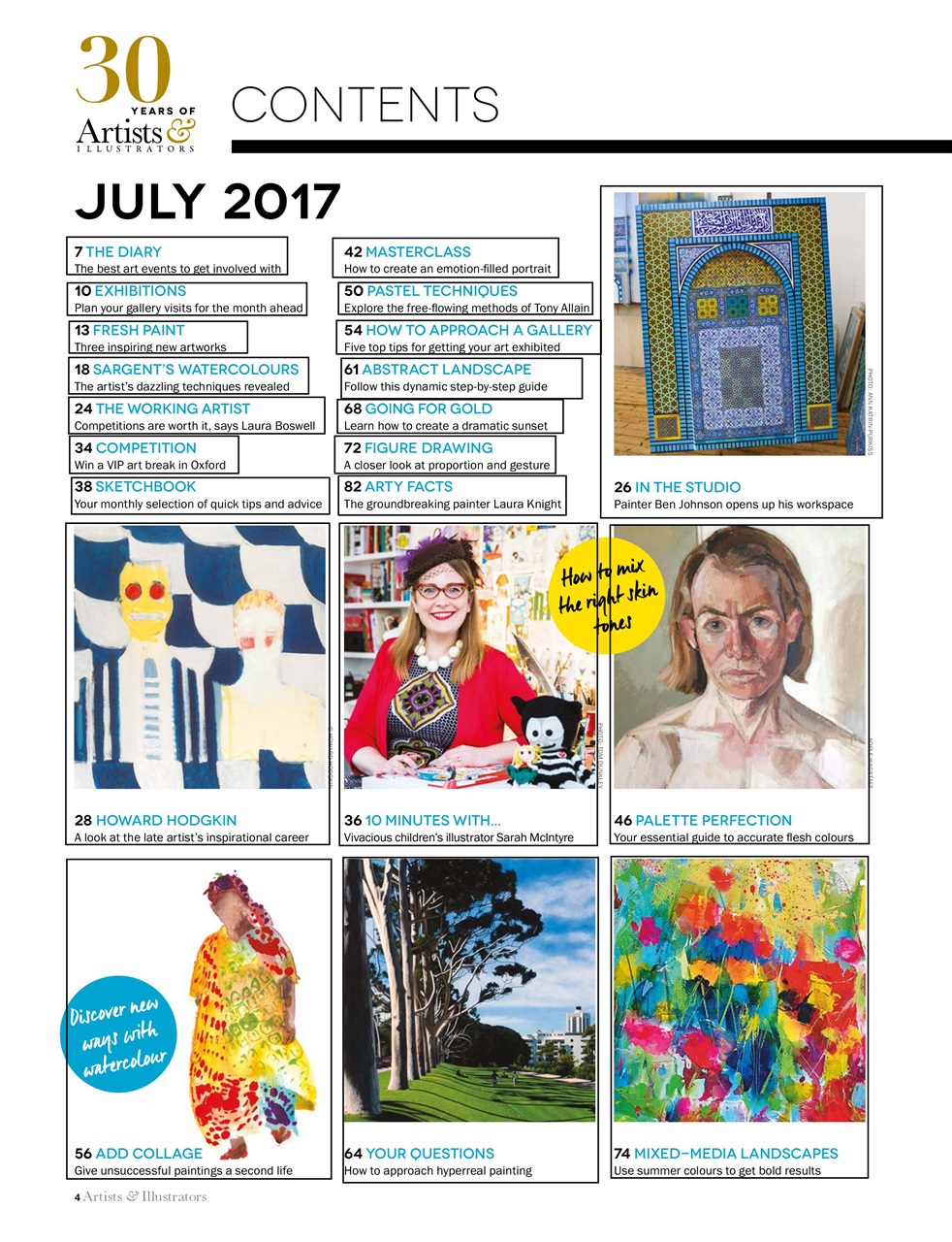 Artists & Illustrators Preview Pages