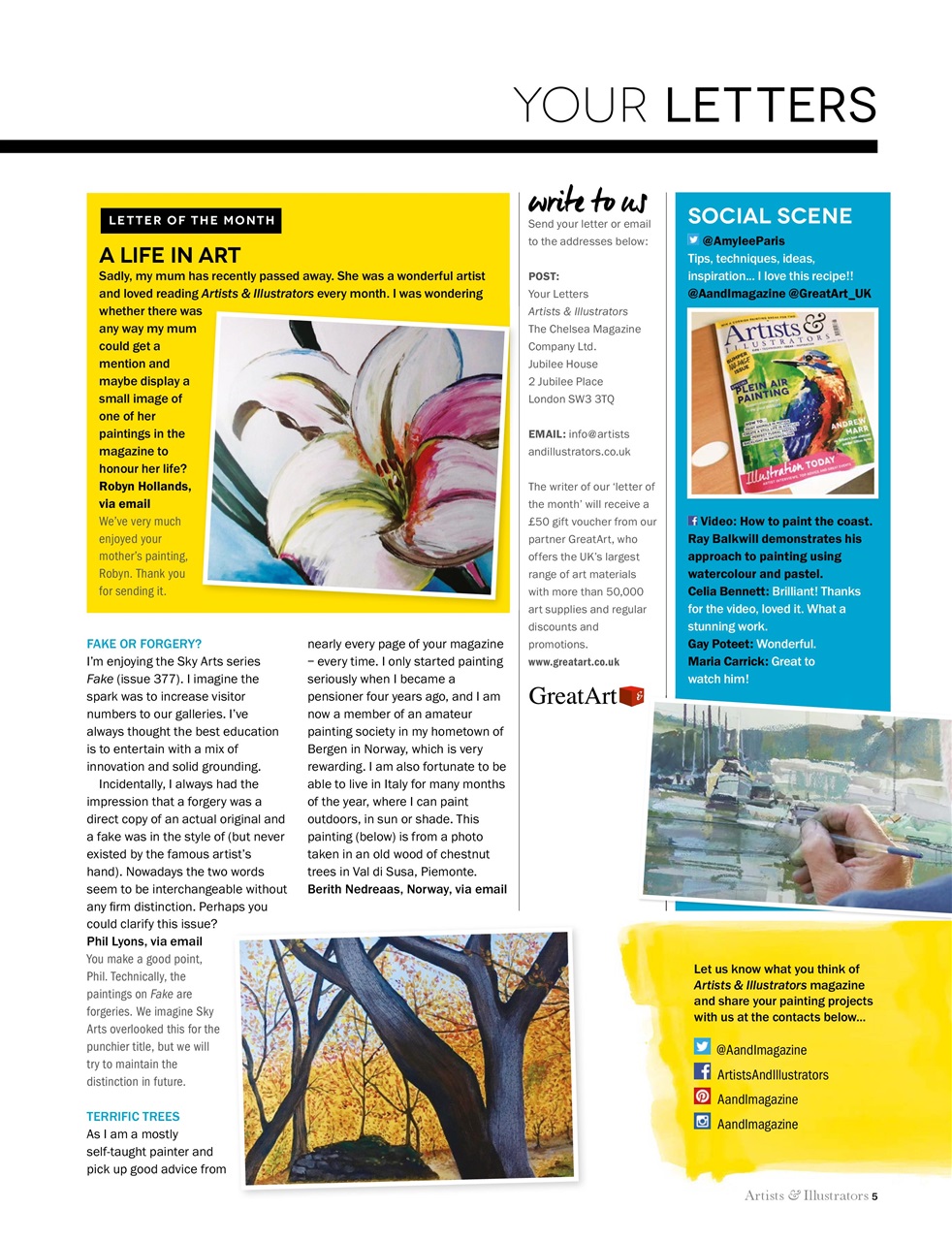 Artists & Illustrators Preview Pages