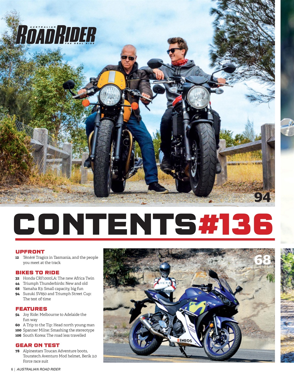 Australian Road Rider Preview Pages