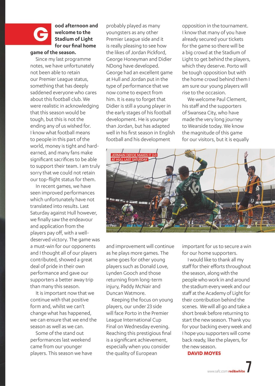 Sunderland FC Preview Pages