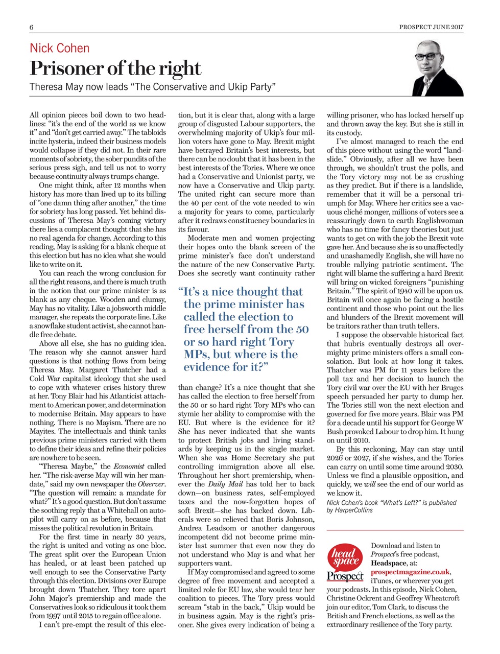 Prospect Magazine Preview Pages