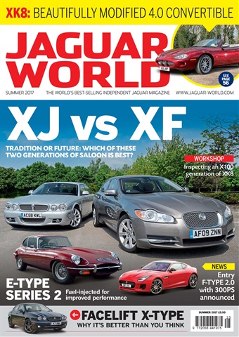Jaguar World issue No. 185 XJ vs XF