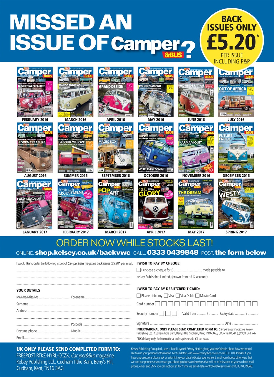 VW Camper Preview Pages