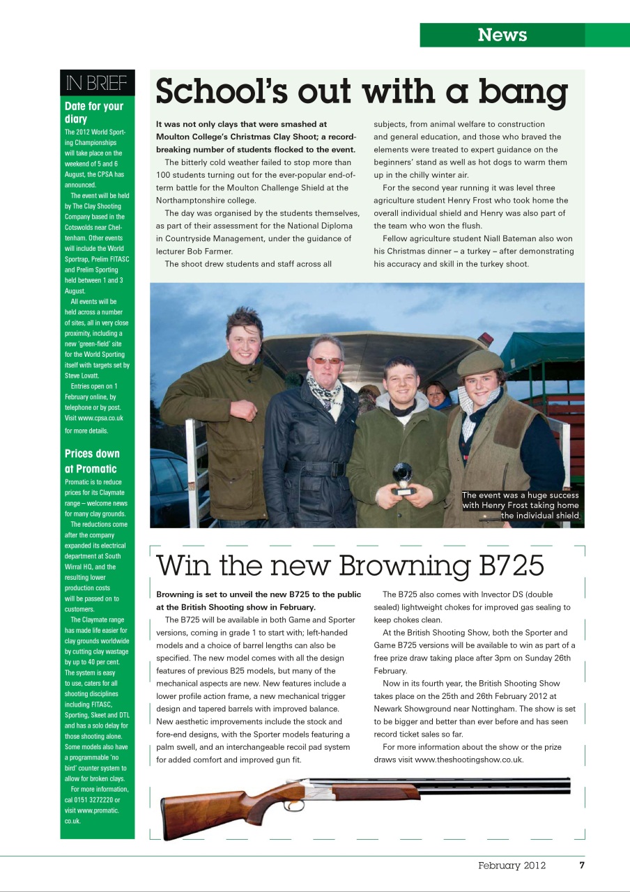 Clay Shooting Preview Pages