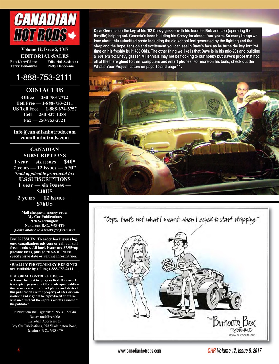 Canadian Hot Rods Preview Pages