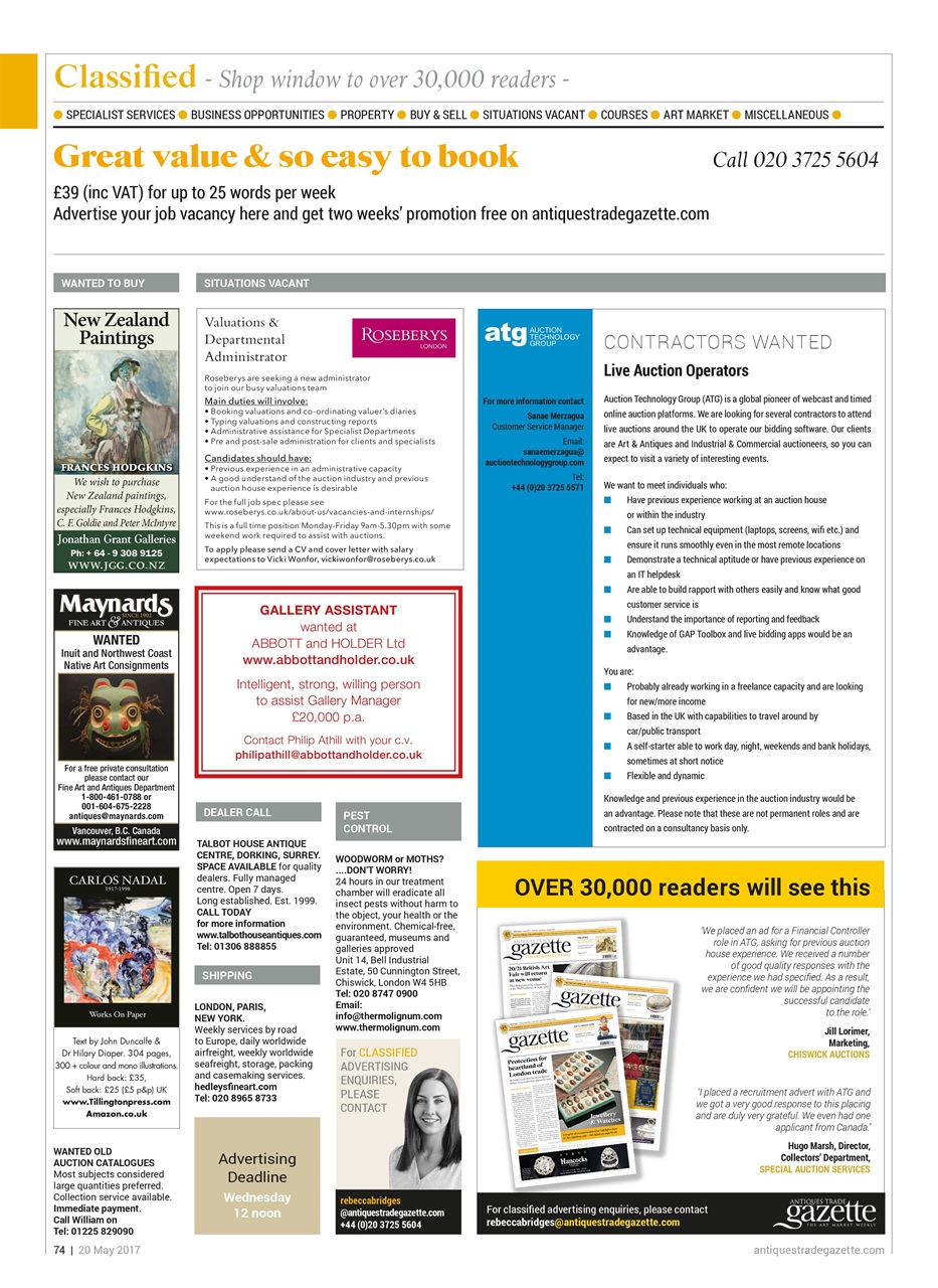 Antiques Trade Gazette Preview Pages