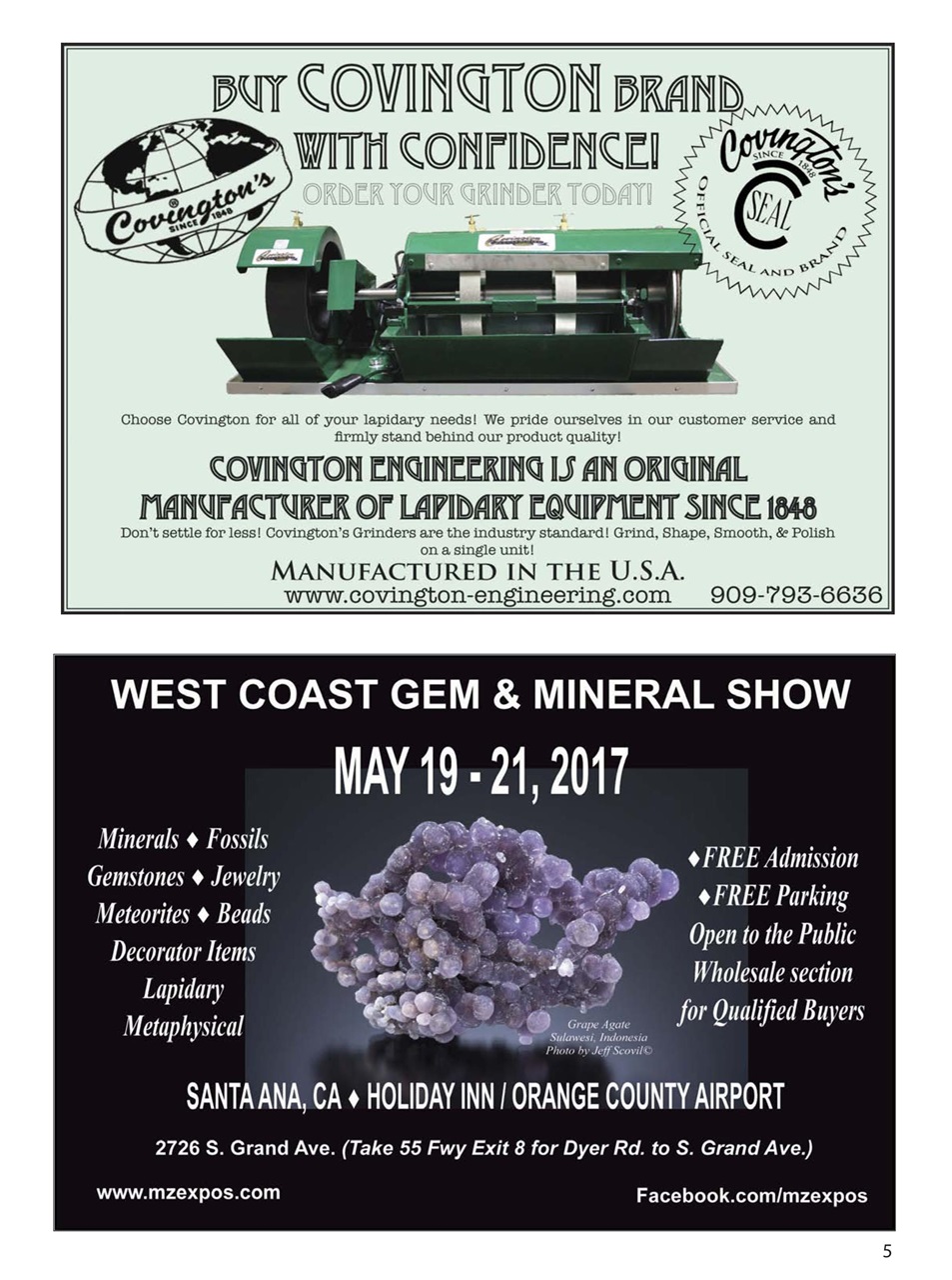 Rock&Gem Magazine Preview Pages