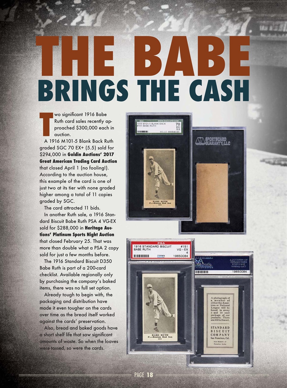 Beckett Vintage Collector Magazine Preview Pages