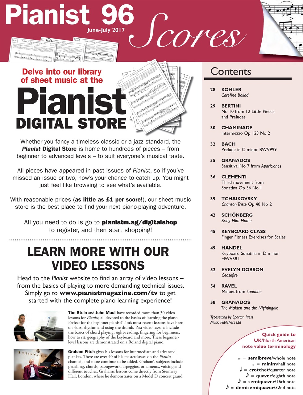 Pianist Preview Pages