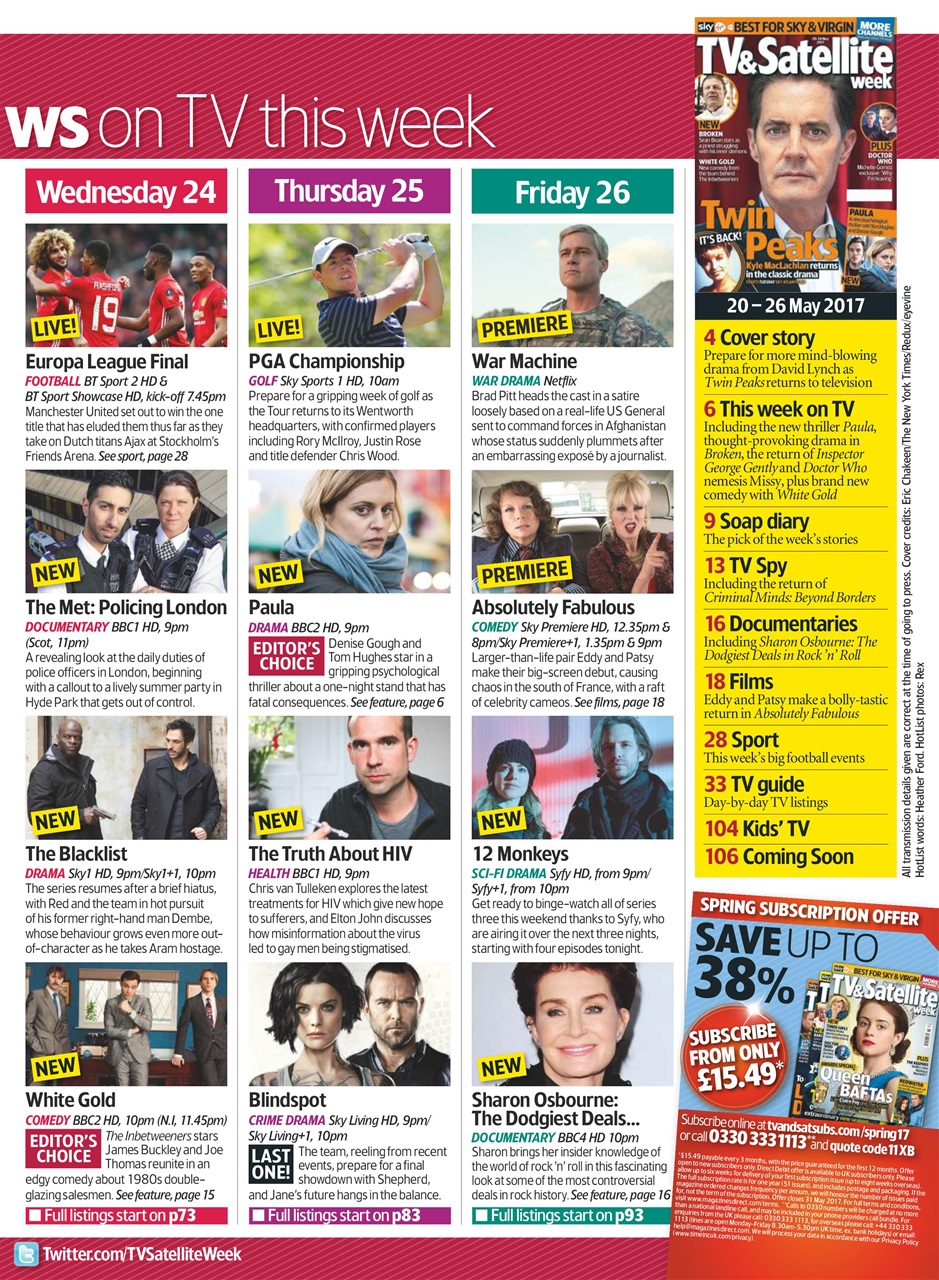 TV & Satellite Week Preview Pages