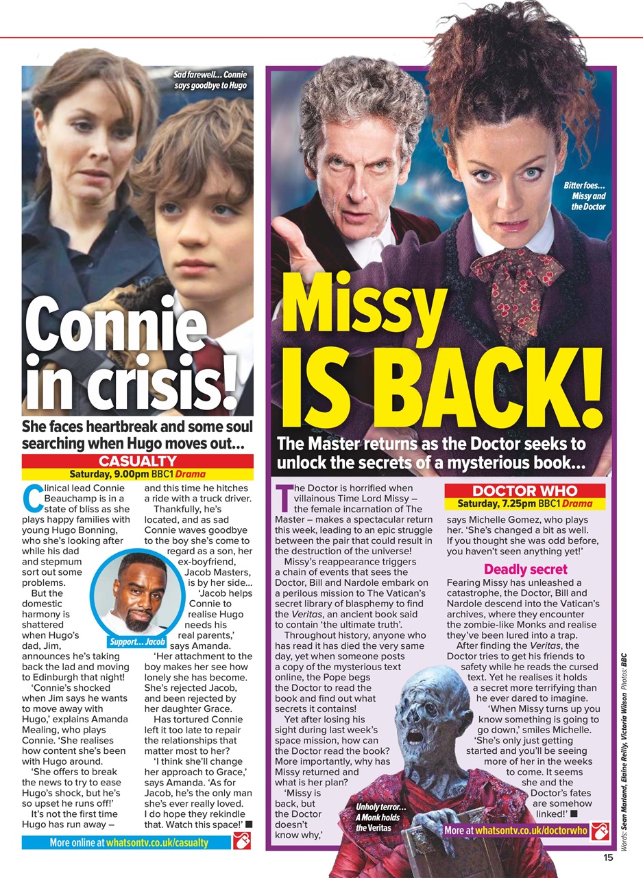 What's on TV Preview Pages