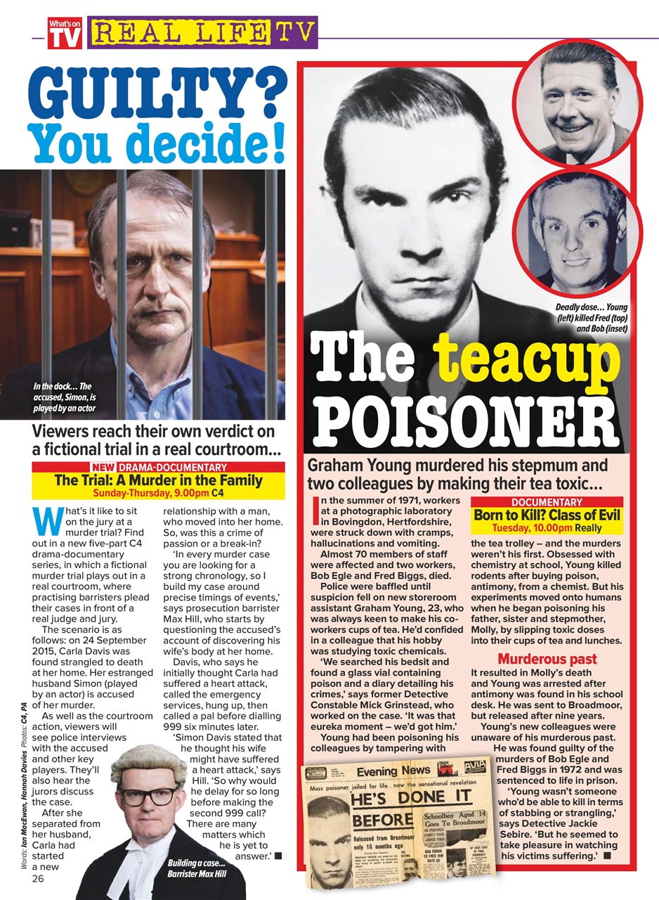 What's on TV Preview Pages