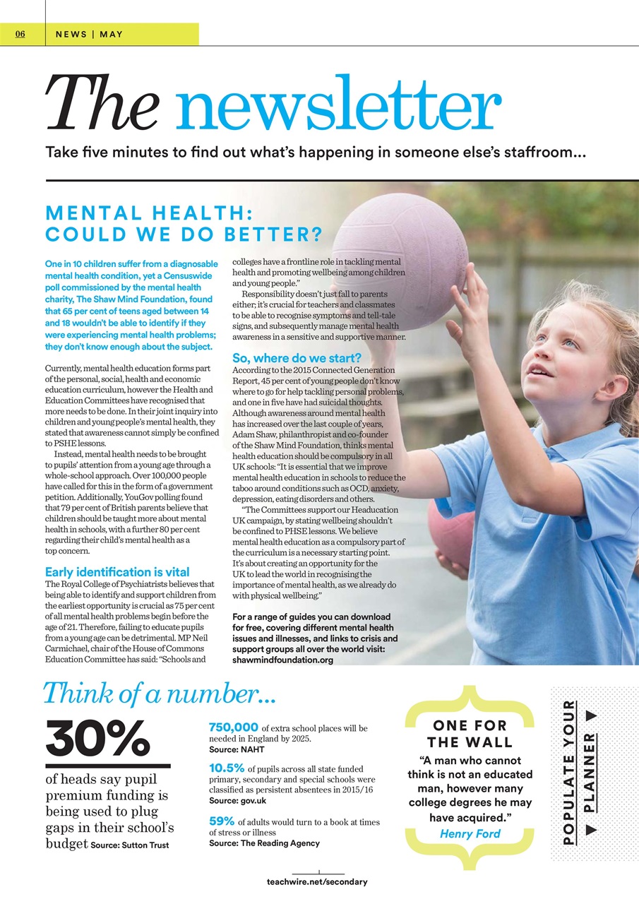 Teach Secondary Preview Pages