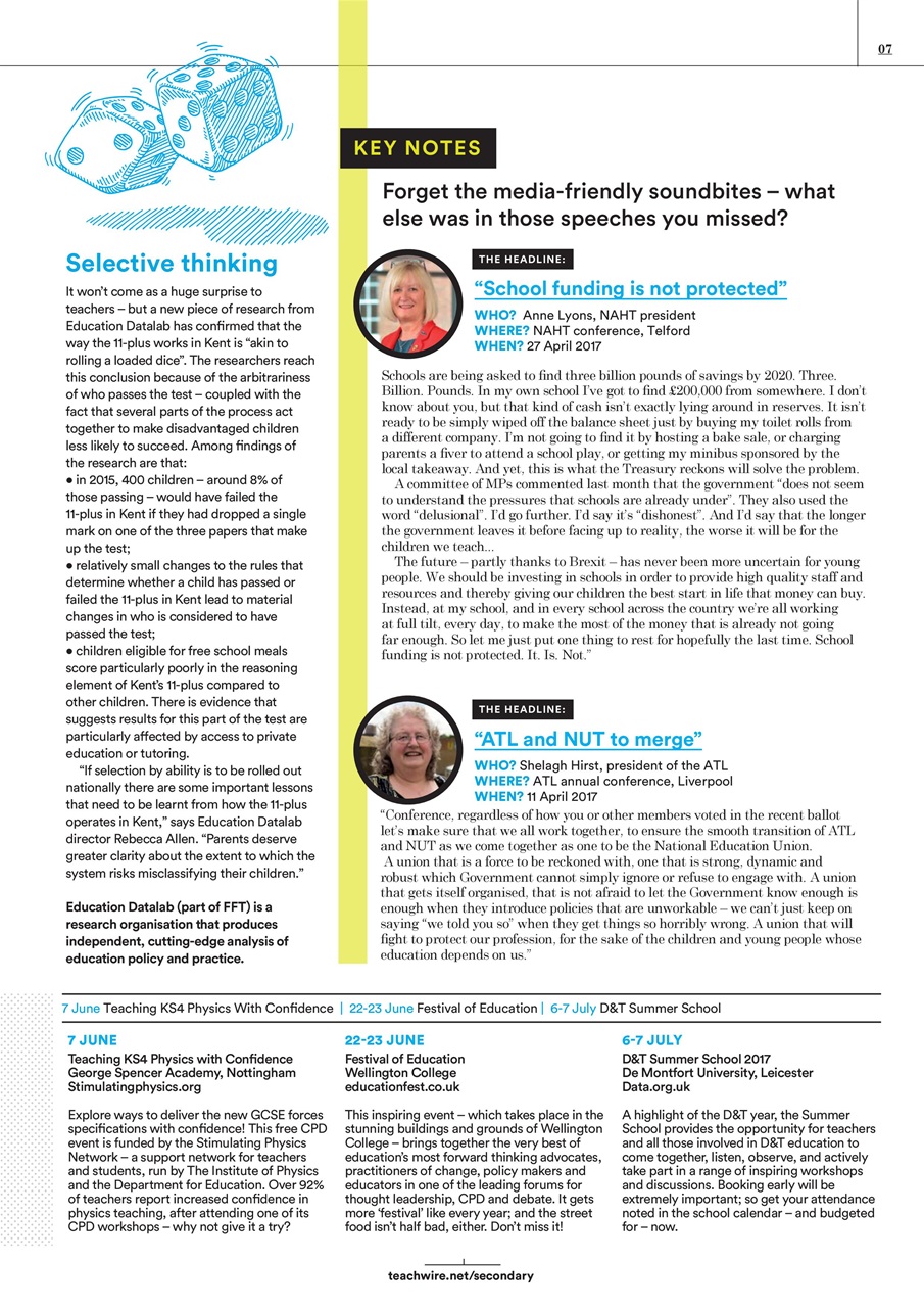 Teach Secondary Preview Pages