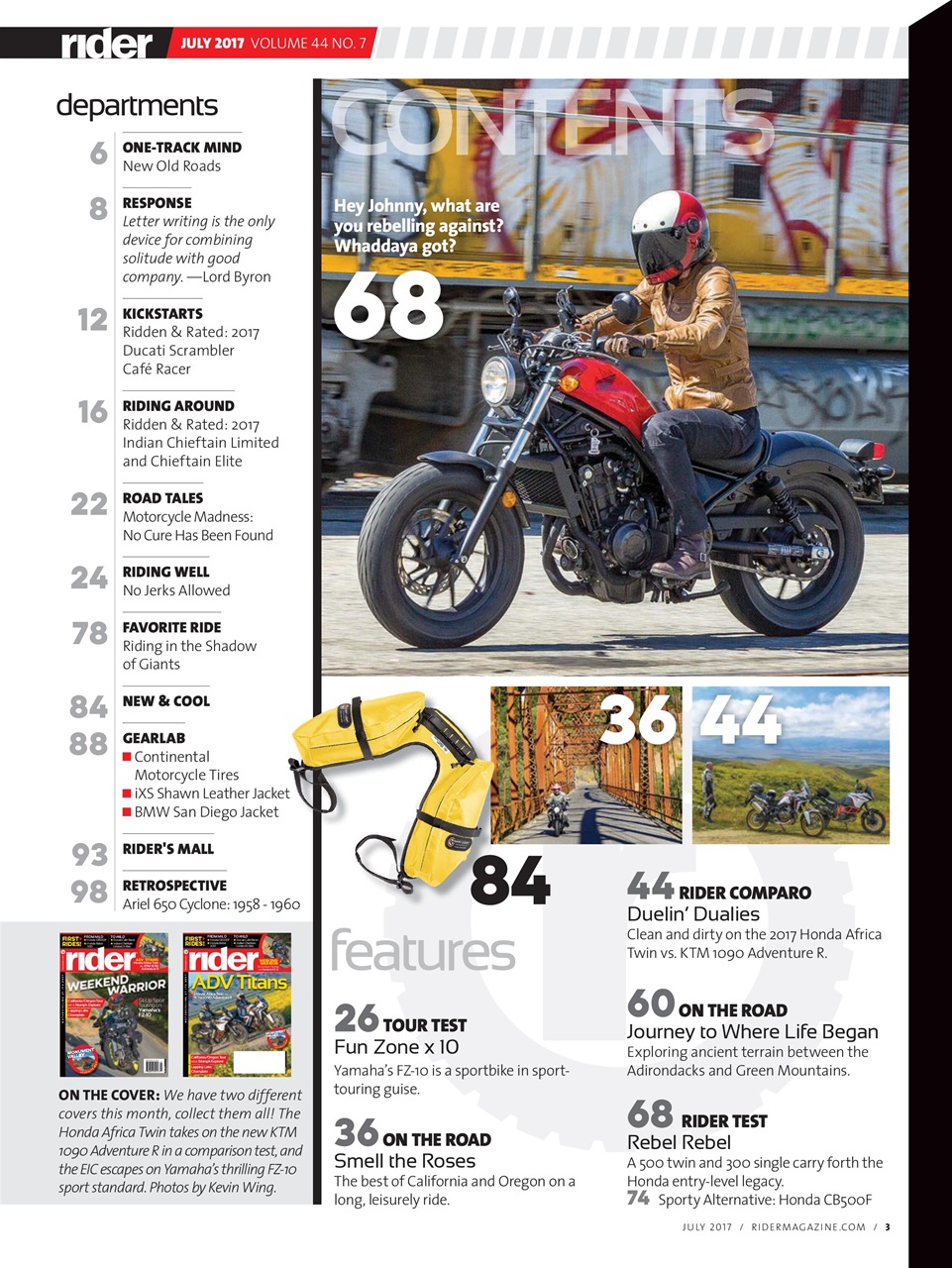 Rider Magazine Preview Pages