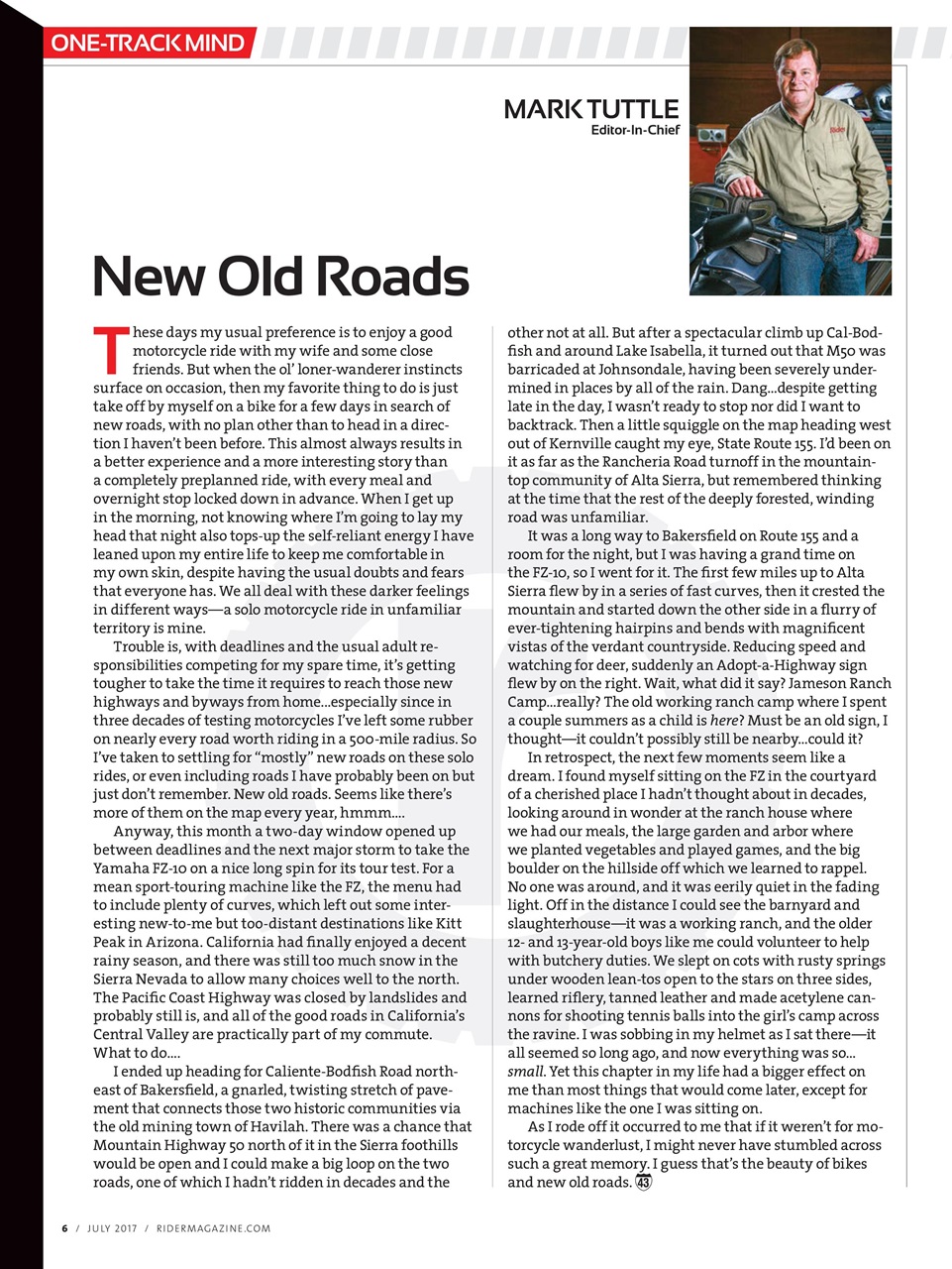 Rider Magazine Preview Pages