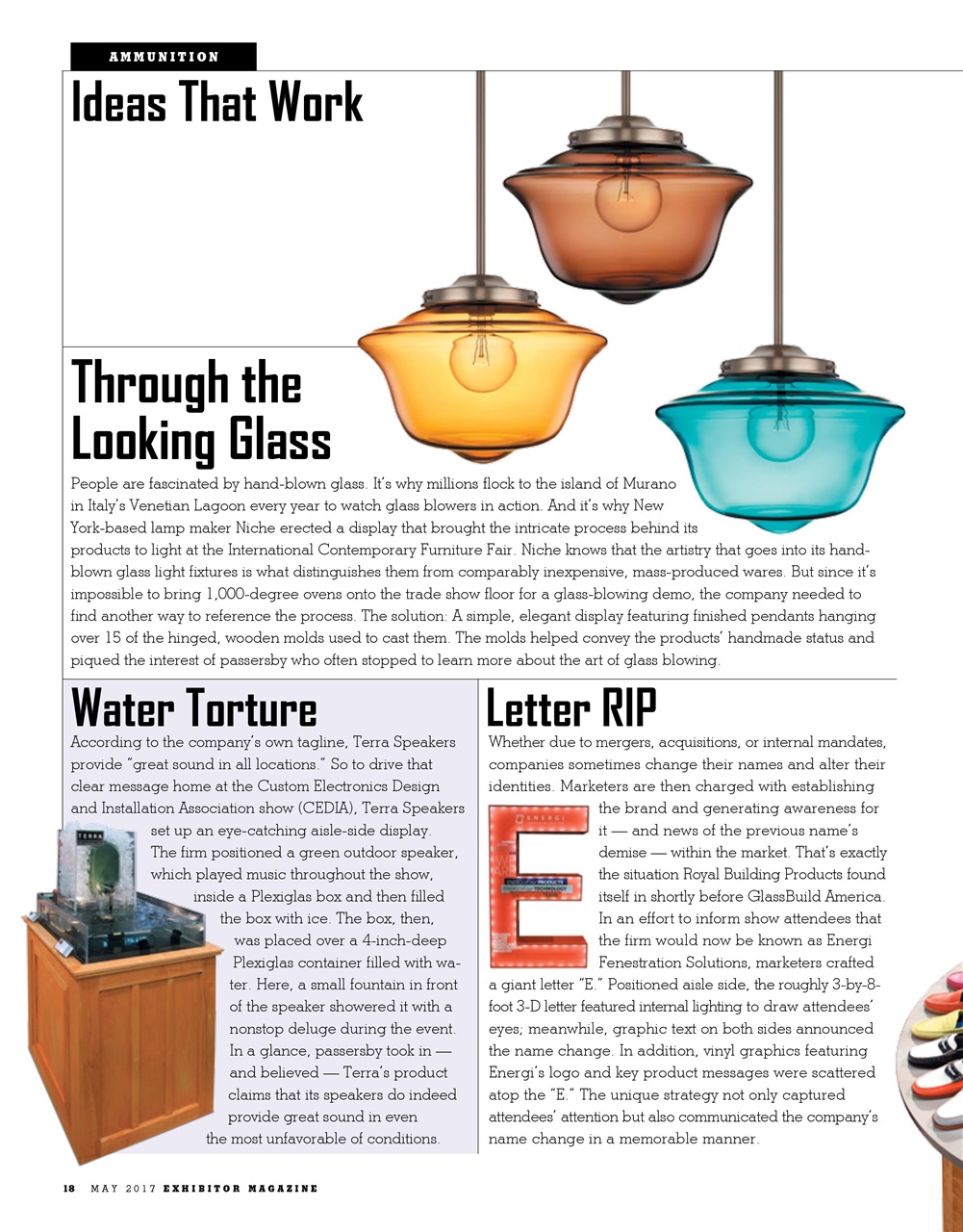 EXHIBITOR Magazine Preview Pages