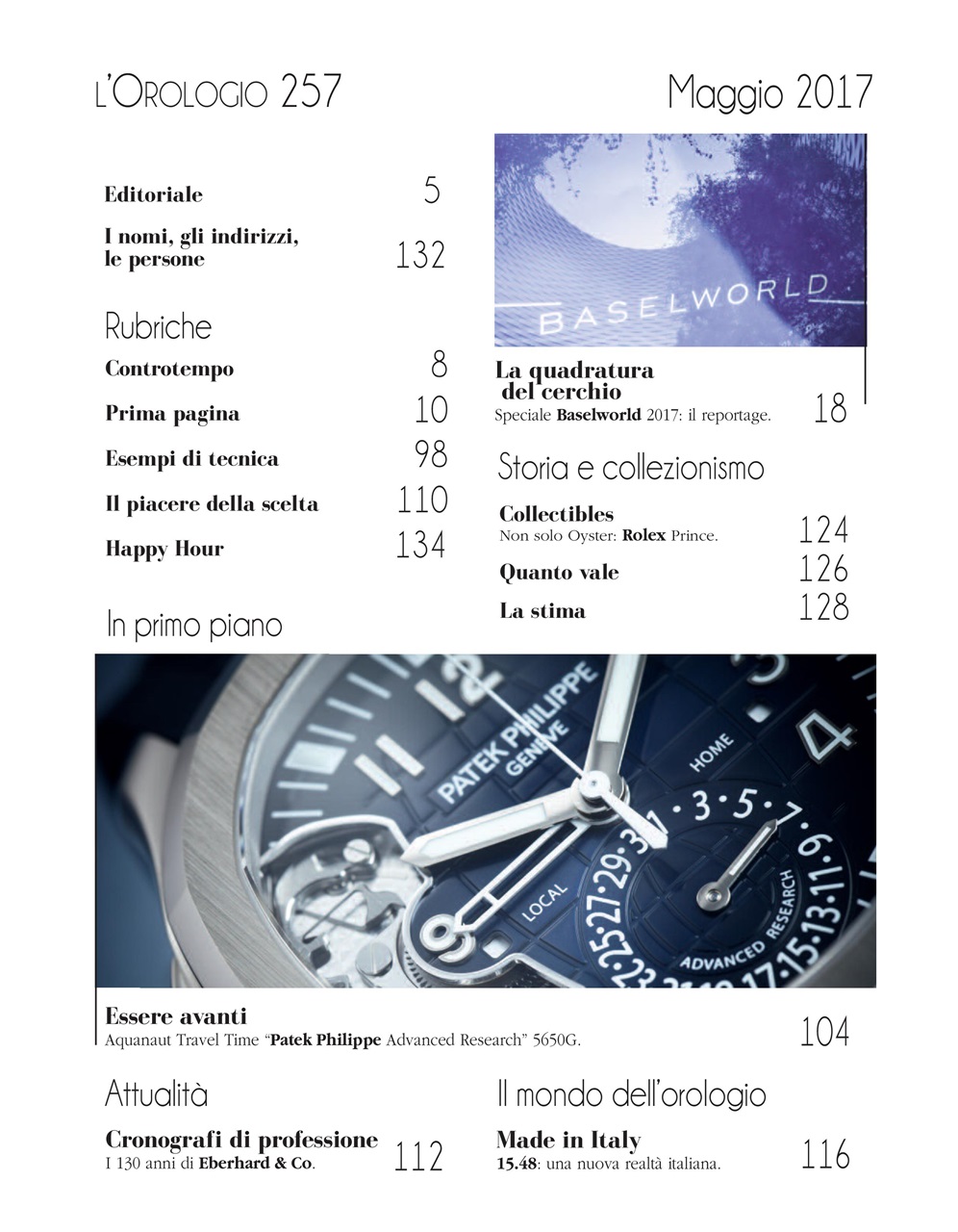 L'Orologio Preview Pages