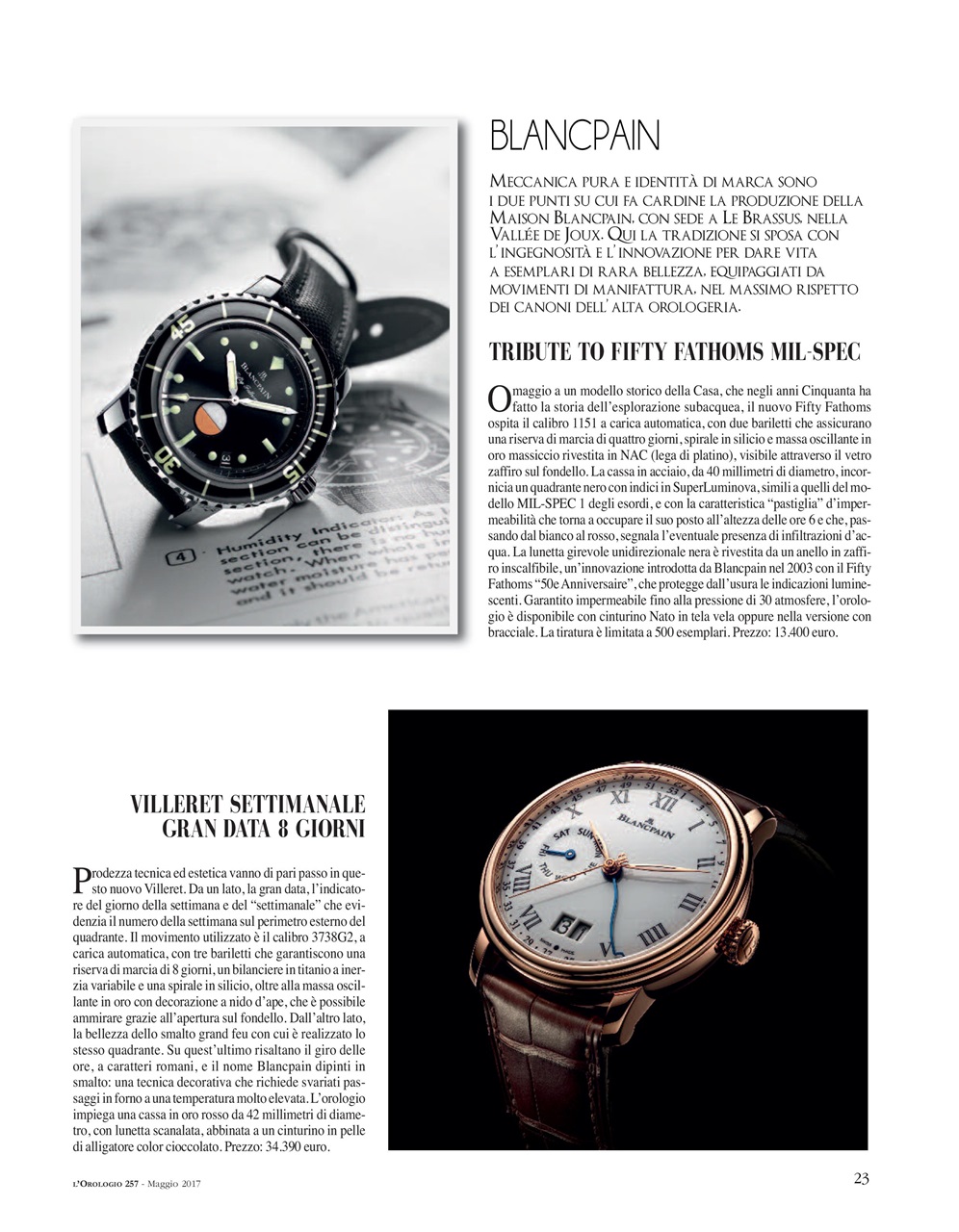 L'Orologio Preview Pages