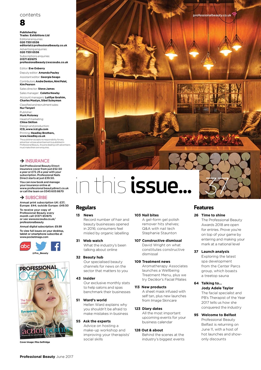 Professional Beauty Preview Pages