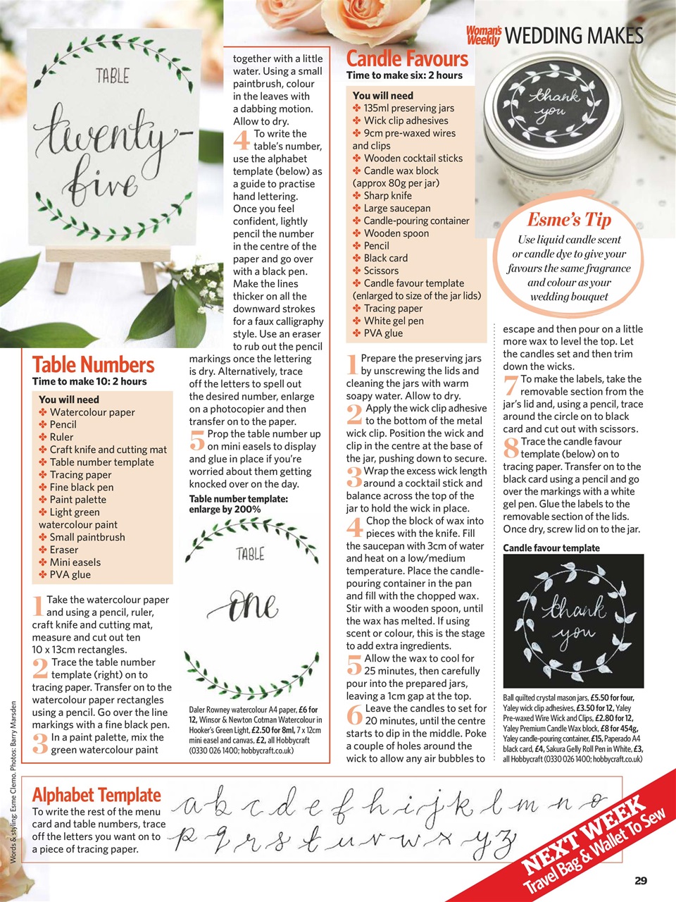 Woman's Weekly Preview Pages