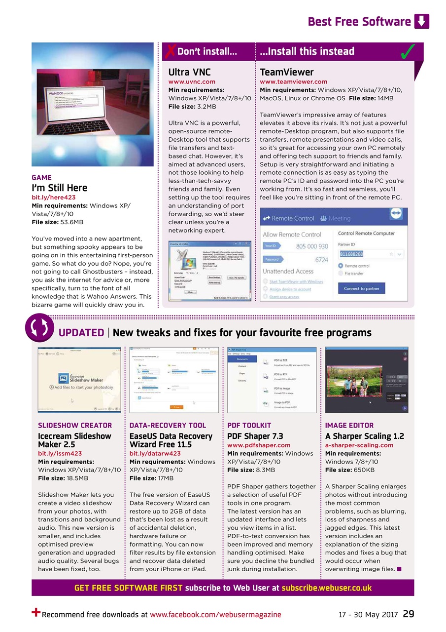 Webuser Preview Pages