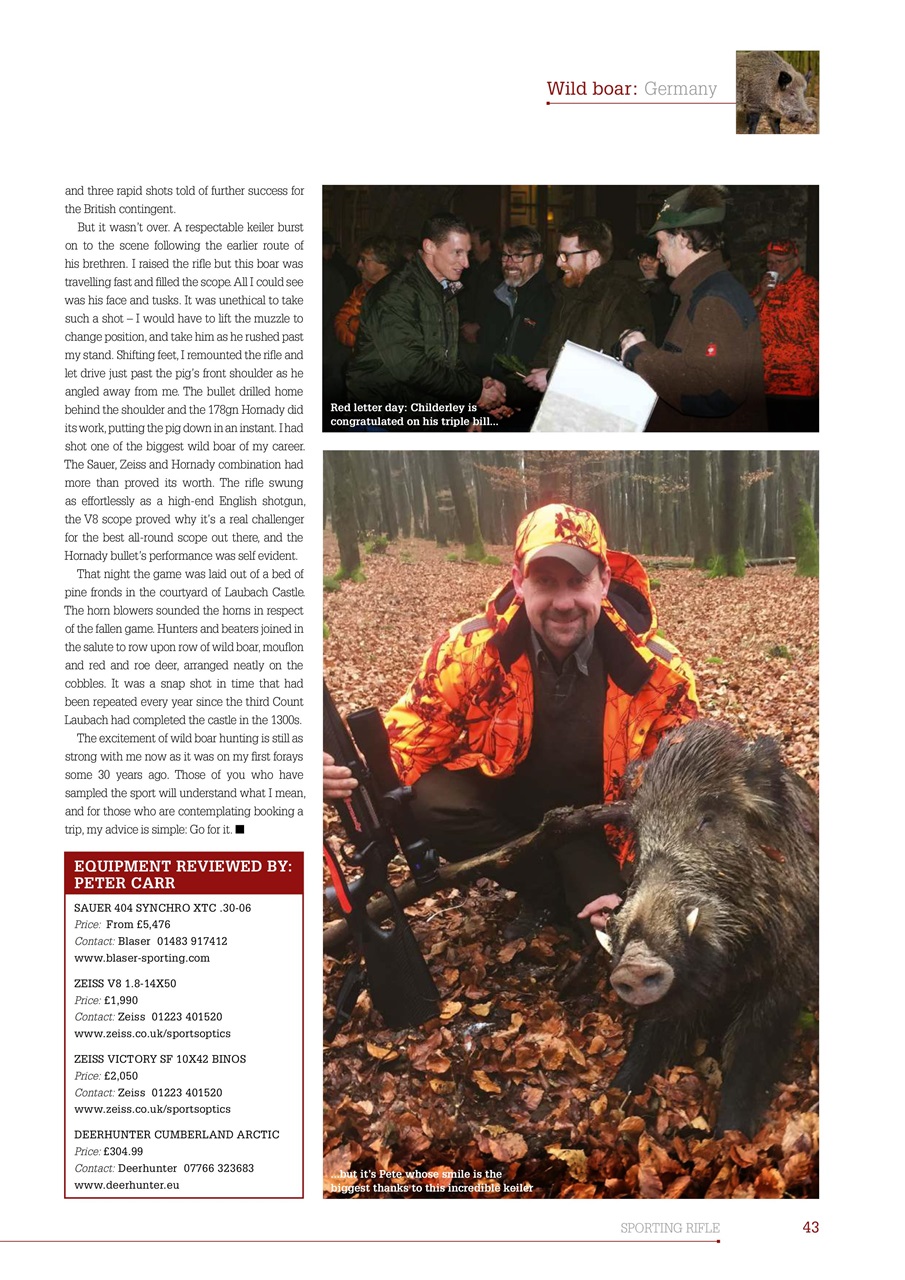 Sporting Rifle Preview Pages