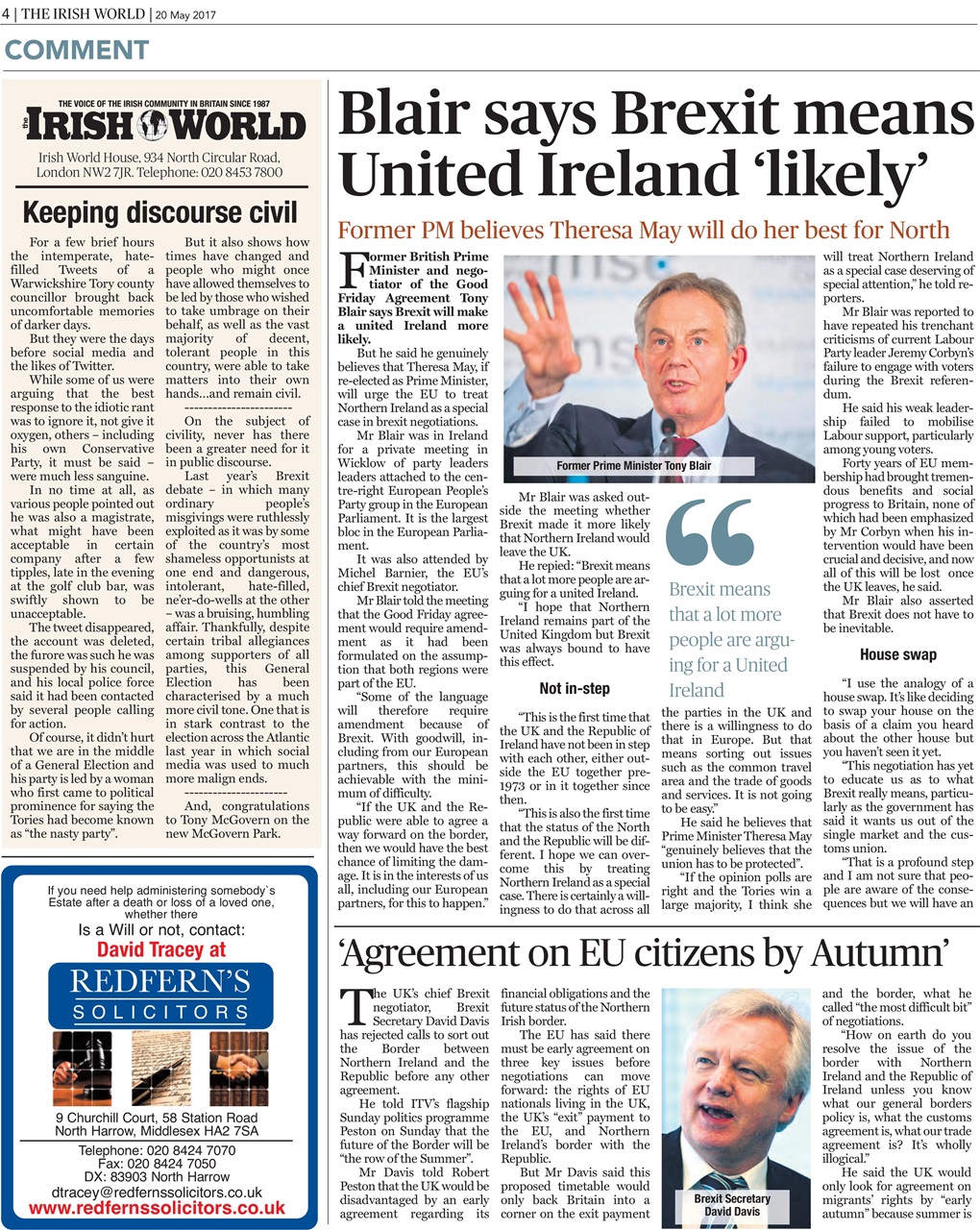 Irish World Preview Pages