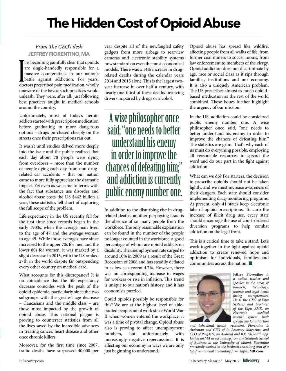 In Recovery Preview Pages