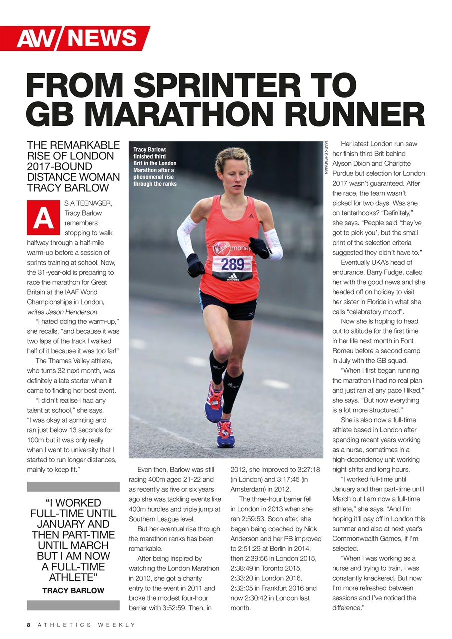 AW – Athletics Weekly Magazine Preview Pages