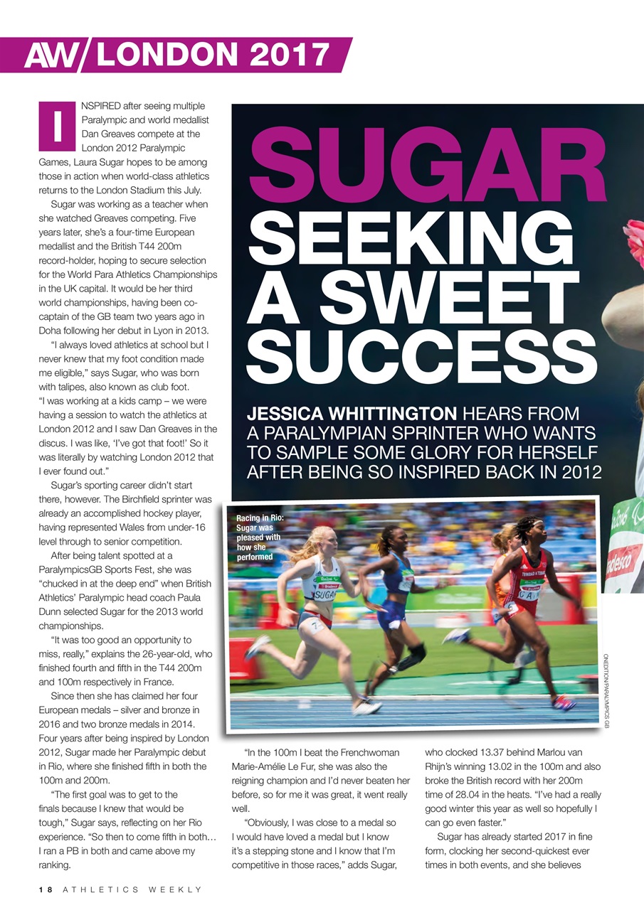 AW – Athletics Weekly Magazine Preview Pages