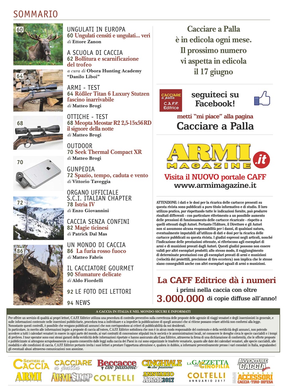 Caccia Magazine Preview Pages