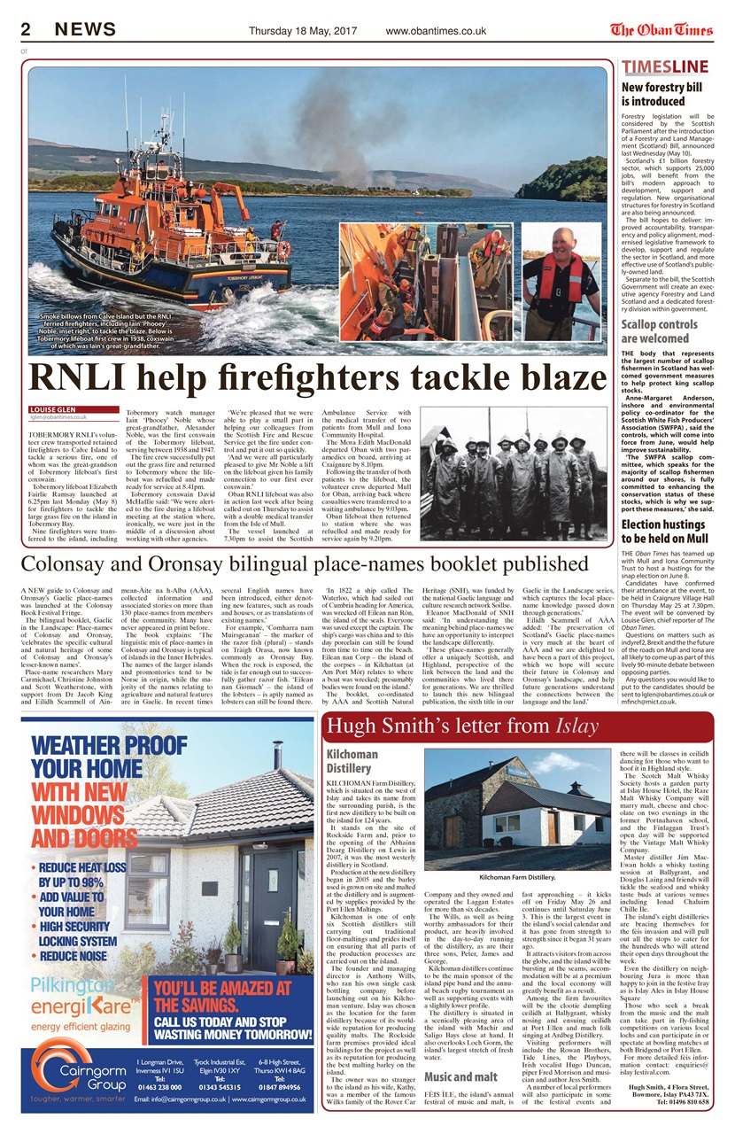 The Oban Times & Lochaber Times Preview Pages