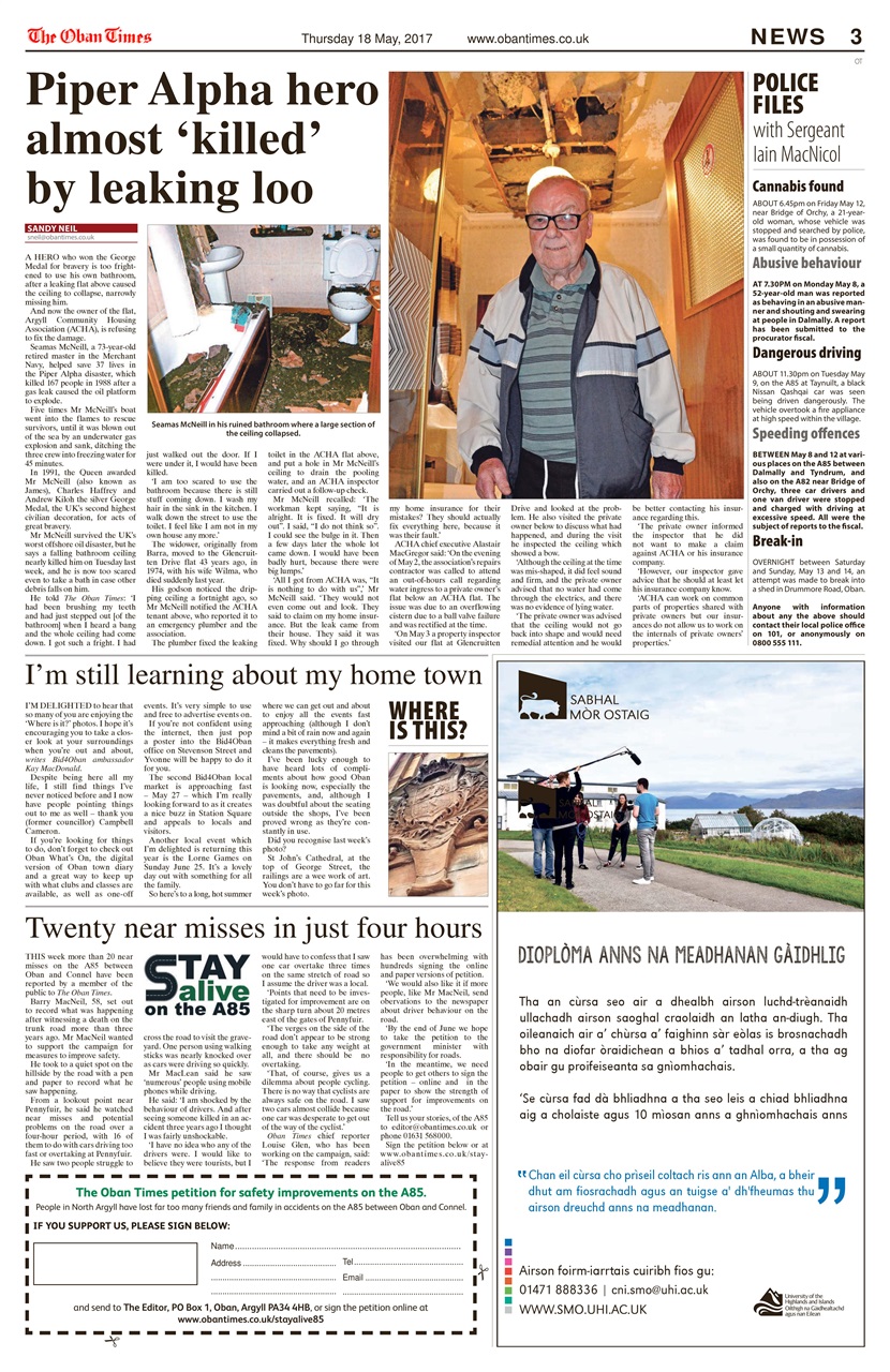 The Oban Times & Lochaber Times Preview Pages