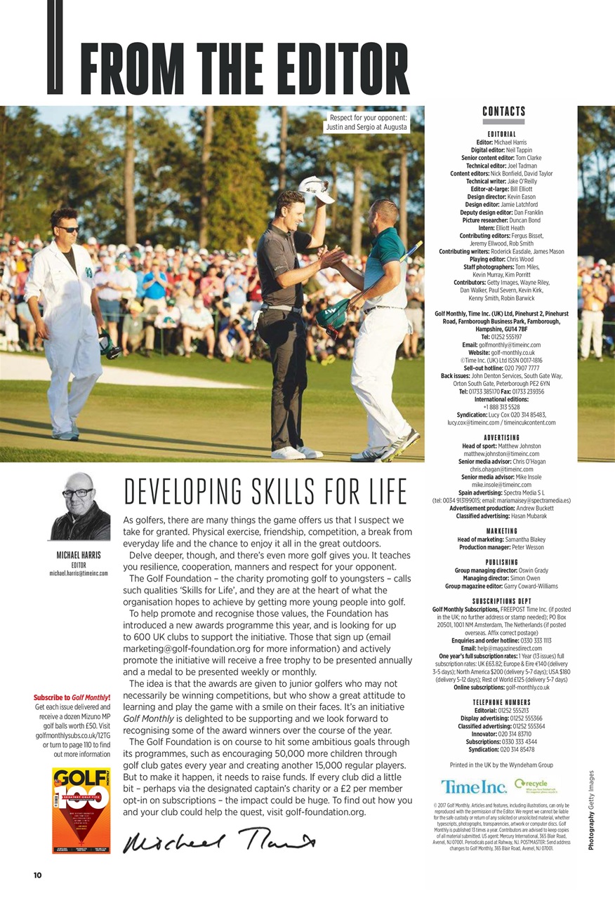 Golf Monthly Preview Pages