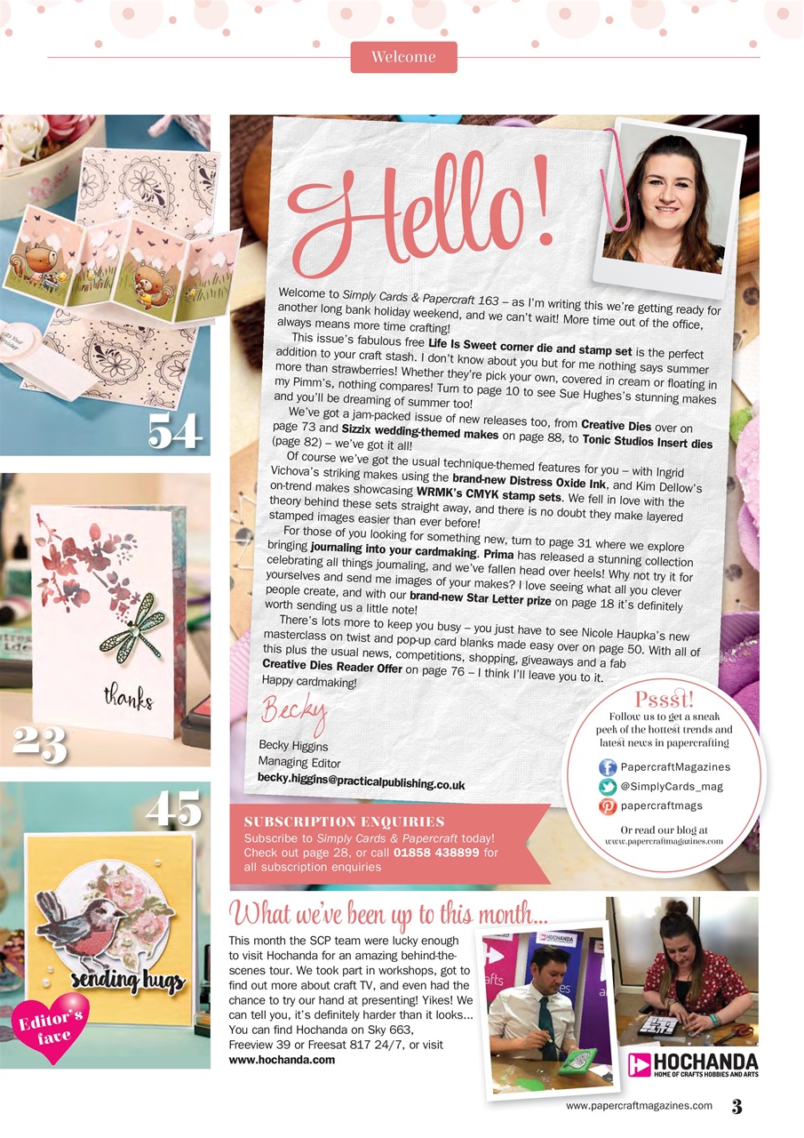 Simply Cards & Papercraft Preview Pages