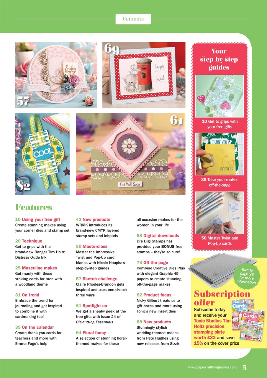 Simply Cards & Papercraft Preview Pages