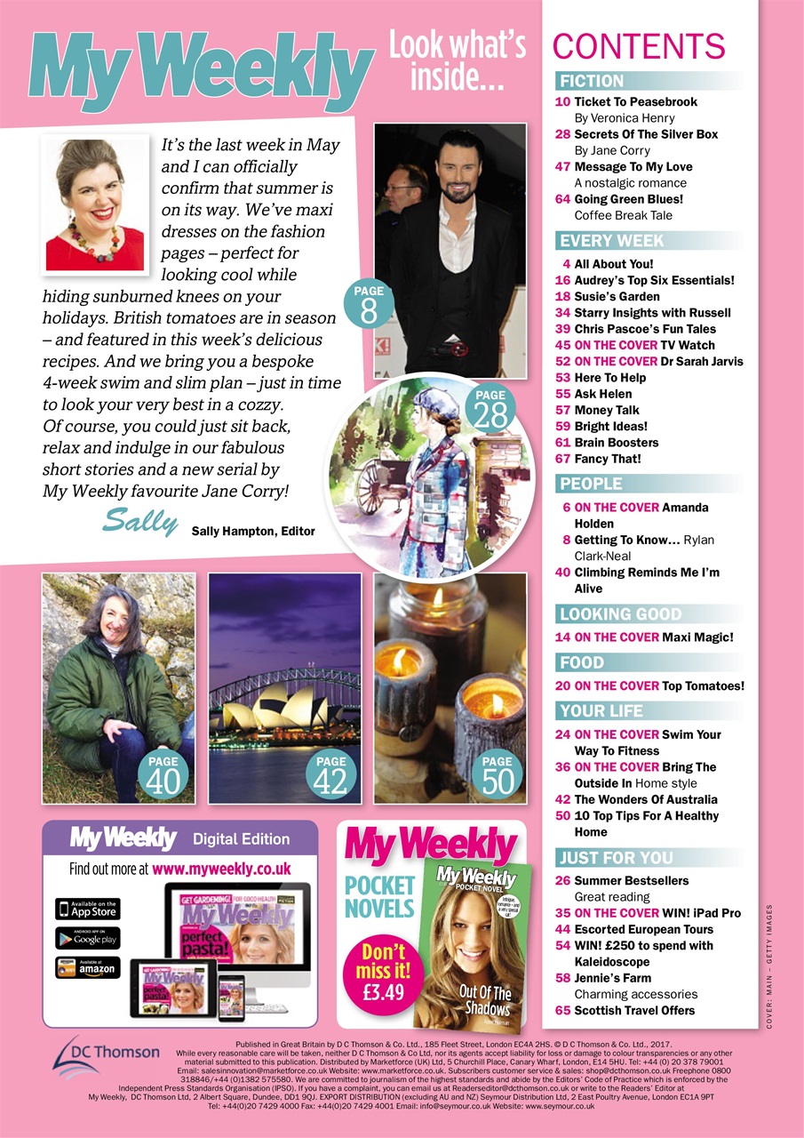 My Weekly Preview Pages