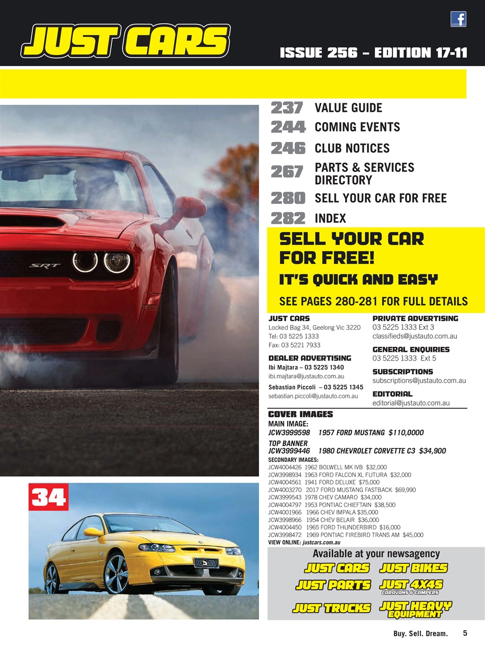 JUST CARS Preview Pages