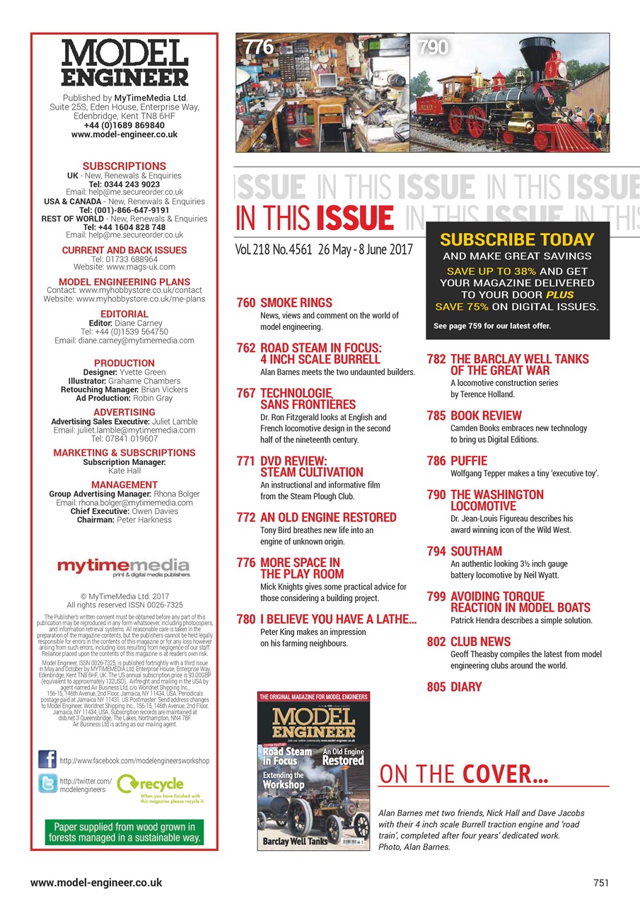 Model Engineer Preview Pages