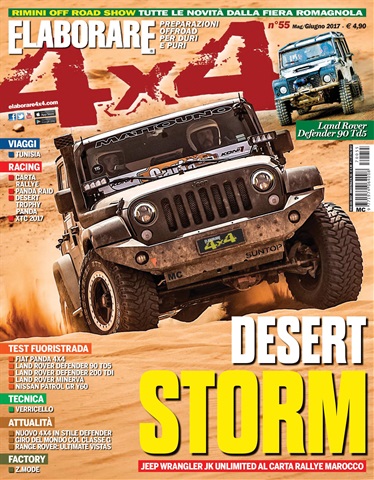 Elaborare 4x4 issue 55 Maggio Giugno  2017