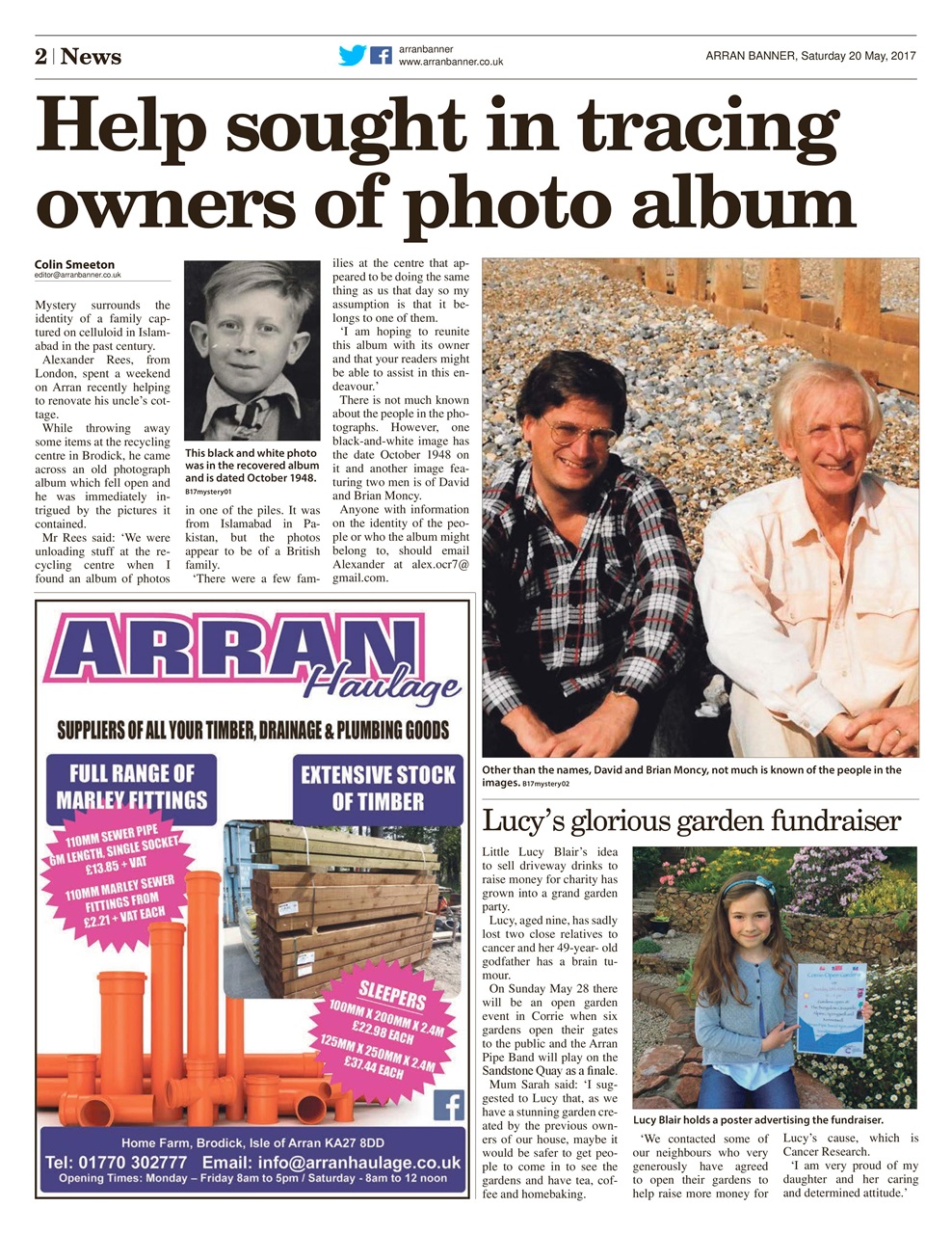Arran Banner Preview Pages