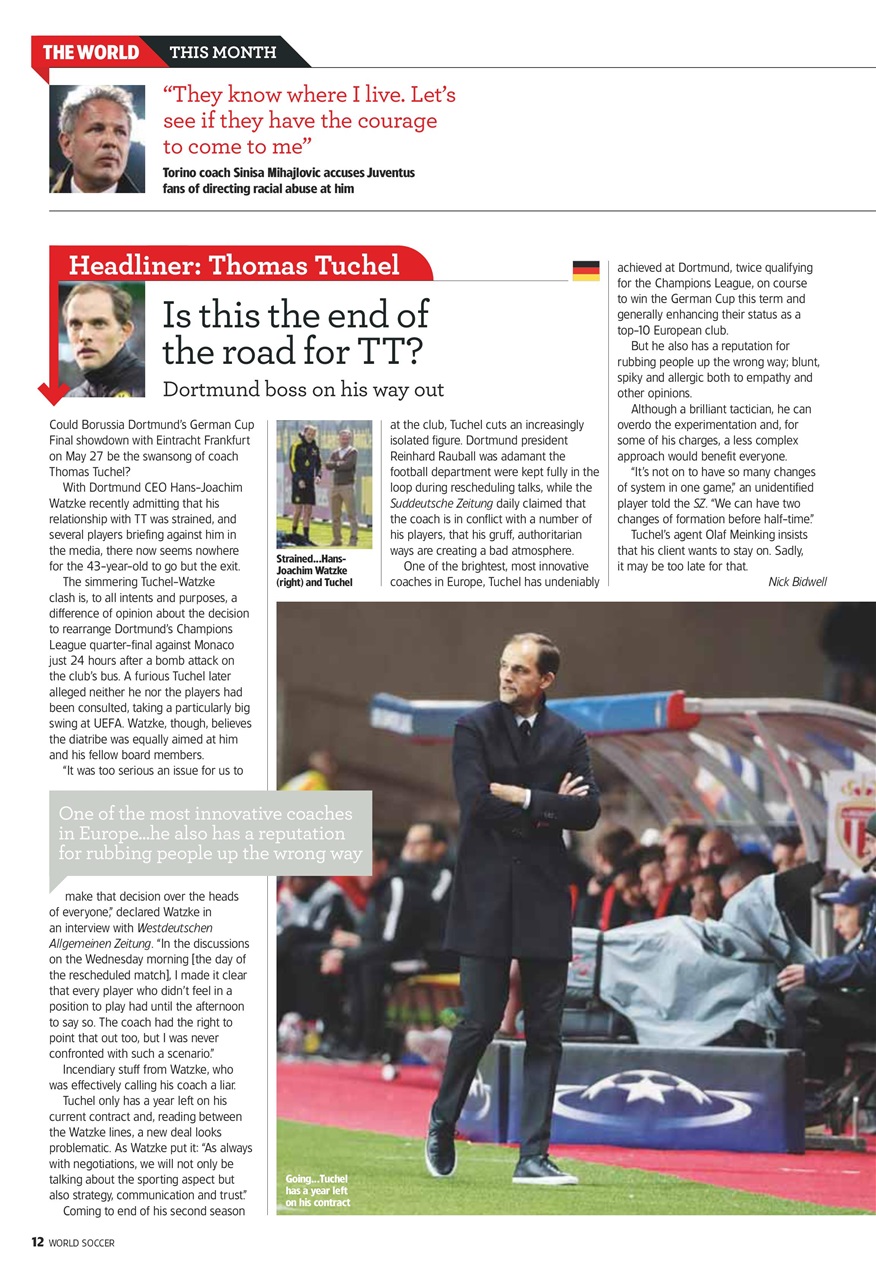 World Soccer Preview Pages