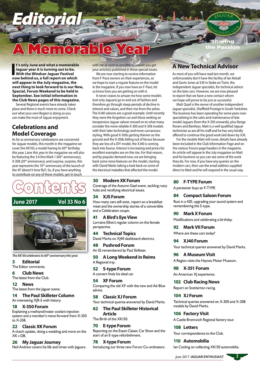 Jaguar Enthusiast Preview Pages