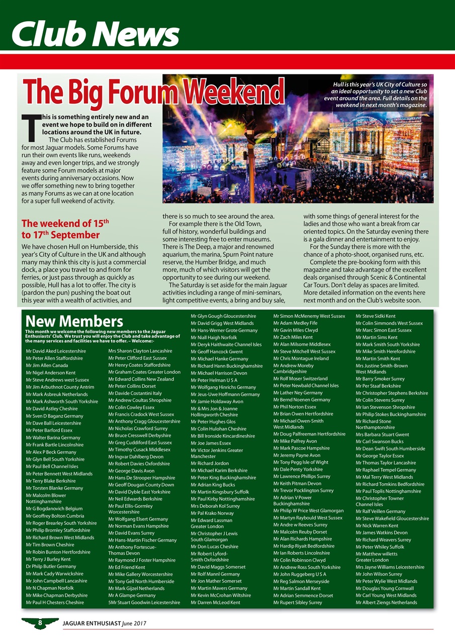Jaguar Enthusiast Preview Pages