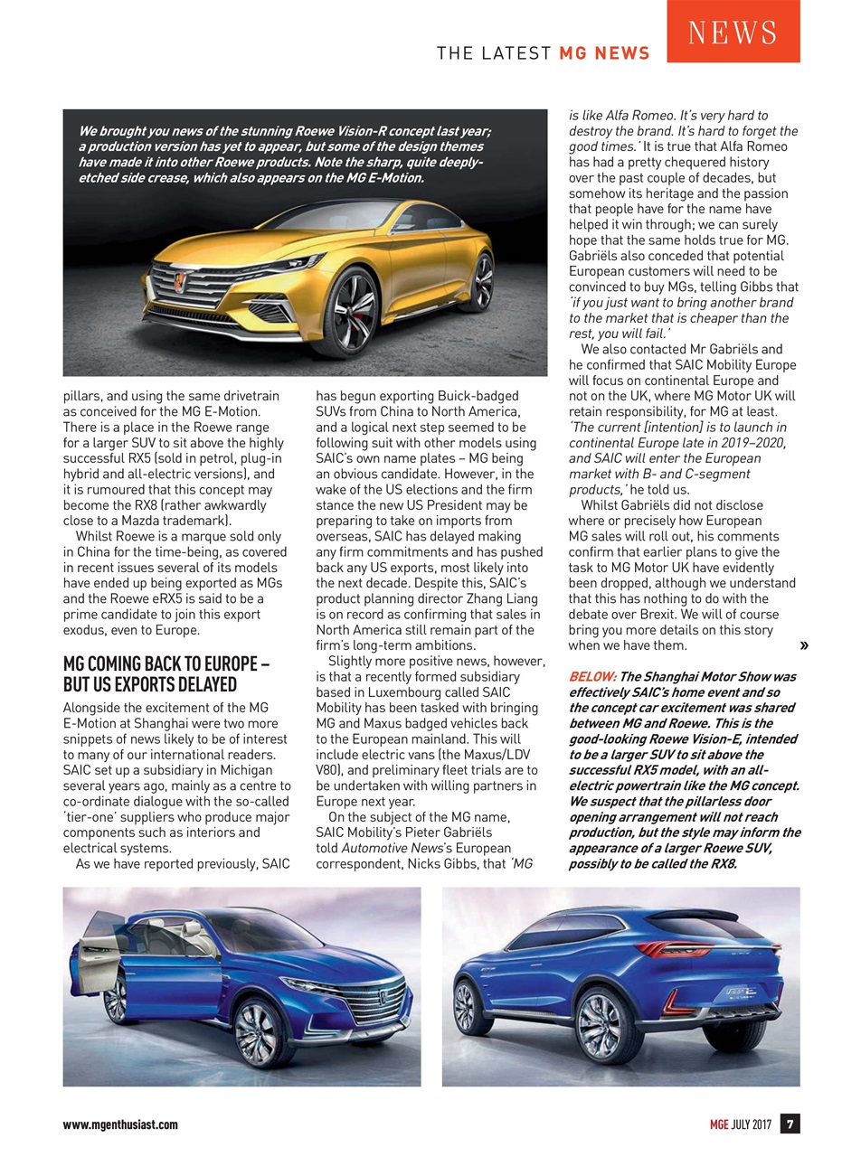 MG Enthusiast Preview Pages