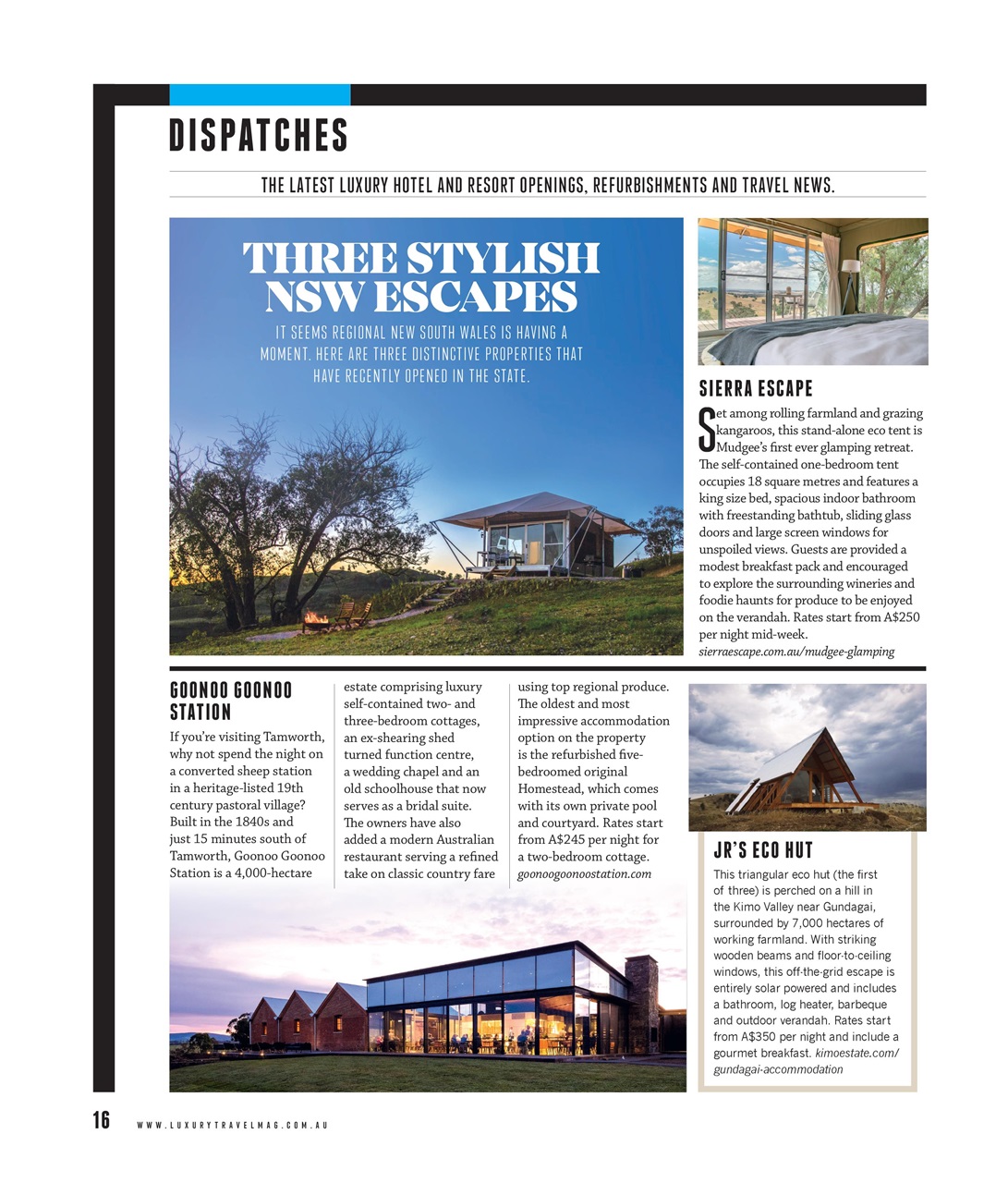 Luxury Travel Preview Pages