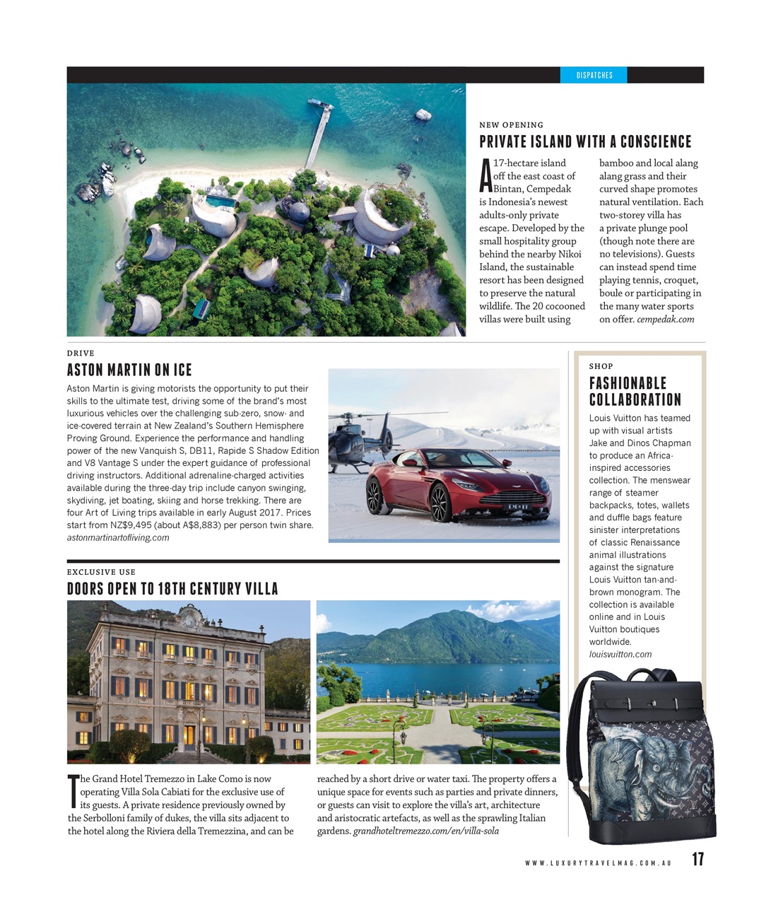 Luxury Travel Preview Pages
