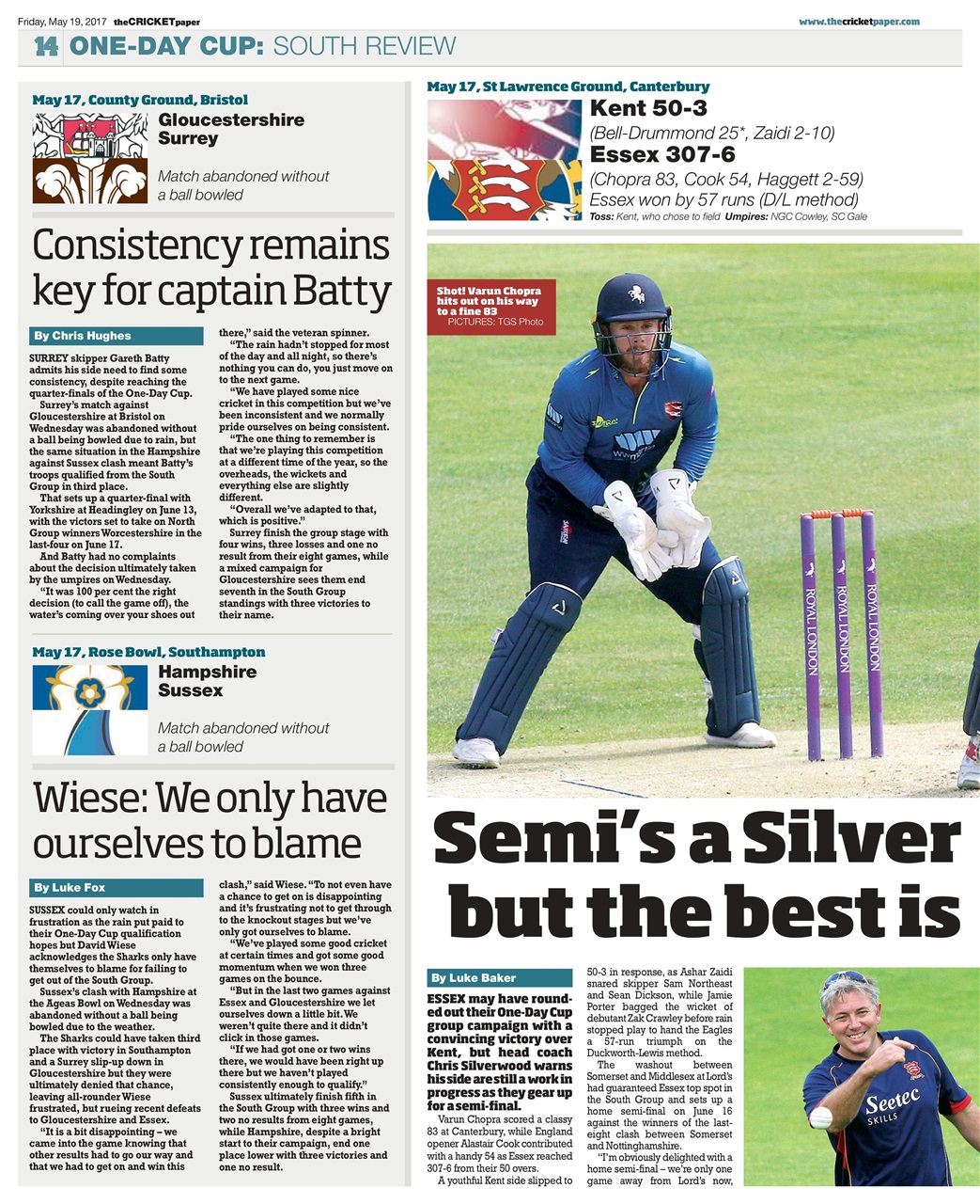 The Cricket Paper Preview Pages
