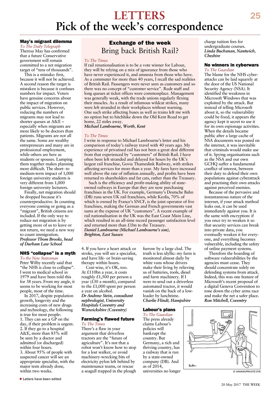 The Week Preview Pages